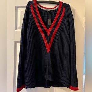 BNWT The Limited Navy v-neck sweater